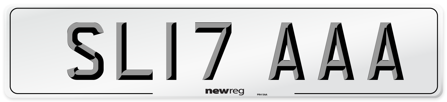 SL17 AAA Number Plate from New Reg